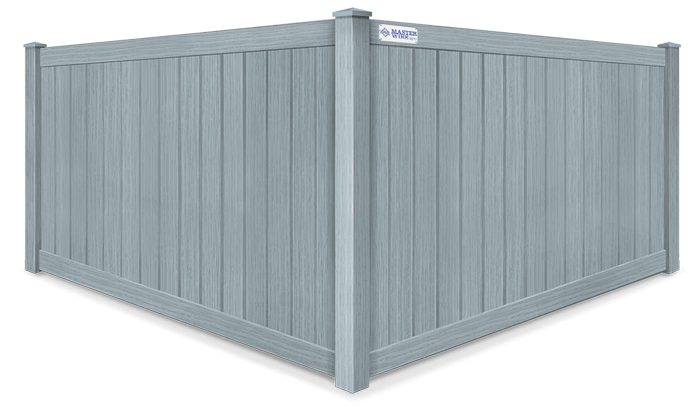 Aged cedar tone vinyl fence company in South Jersey