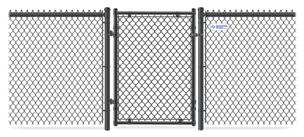 Chain Link gate in closed position