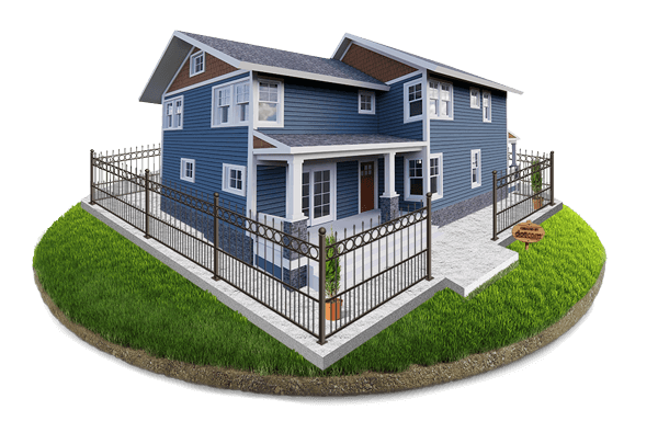 Residential Wrought Iron fence installation for the South Jersey area.