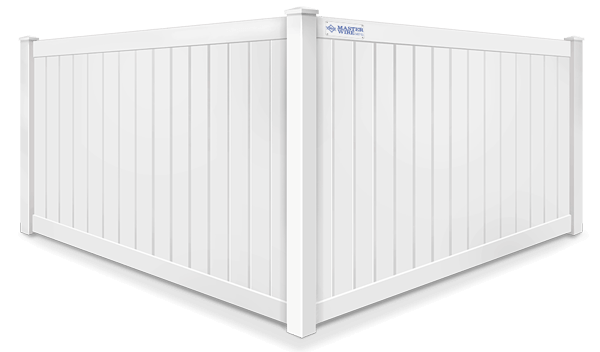 Full privacy white vinyl fence contractor in South Jersey