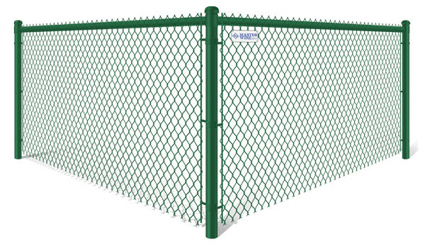 Green PVC-Coated chain link fence contractor in South Jersey