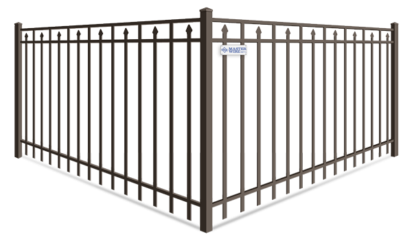 Alternating Extended Pickets aluminum fence company in South Jersey