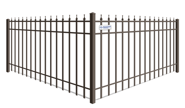 Finial top aluminum fence company in South Jersey