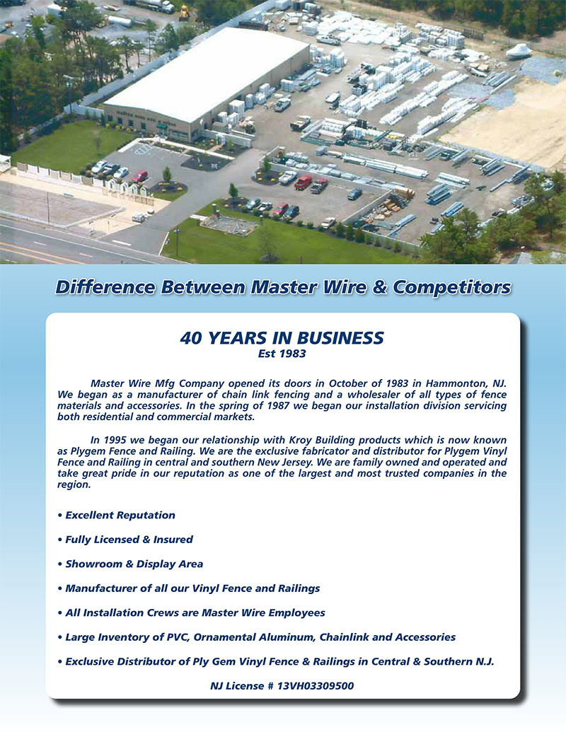 Page 2 Fence company brochure